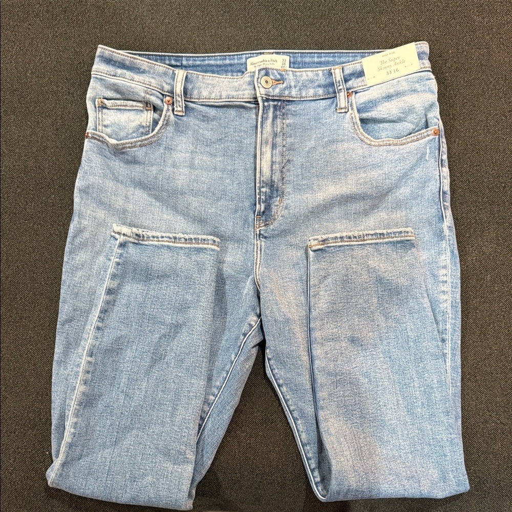 Abercrombie & Fitch Light Blue Straight Leg Jeans